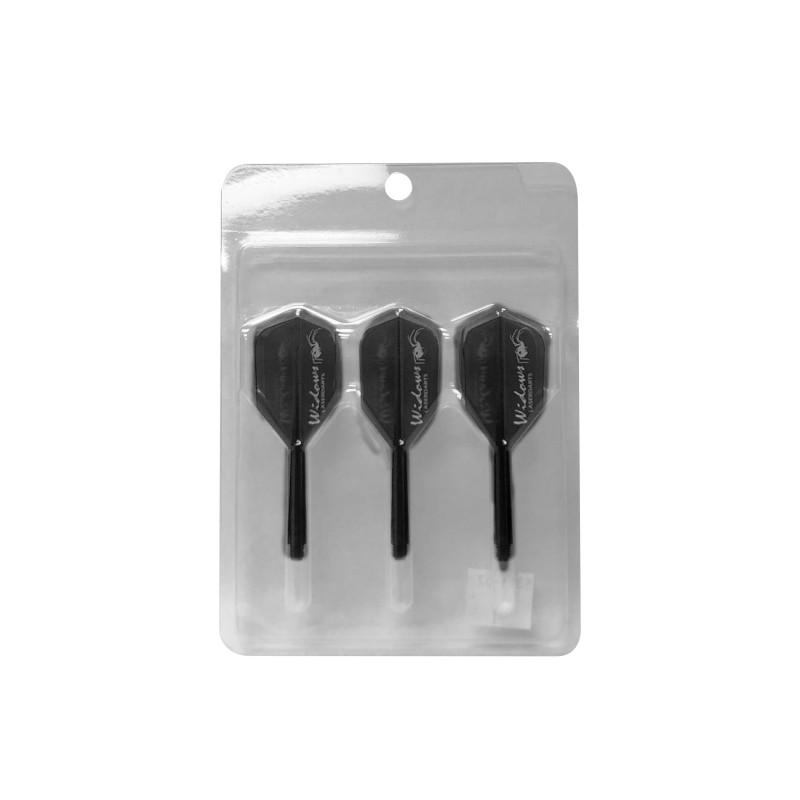 Laserdarts Flight/Shaft Slim Black Dart Accessories Laserdarts 