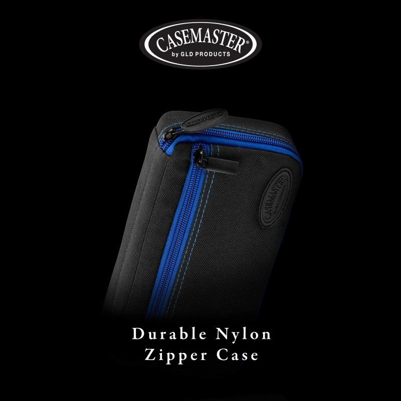 Casemaster Plazma Dart Case Black with Sapphire Zipper Dart Cases Casemaster 