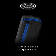 Load image into Gallery viewer, Casemaster Plazma Dart Case Black with Sapphire Zipper Dart Cases Casemaster 
