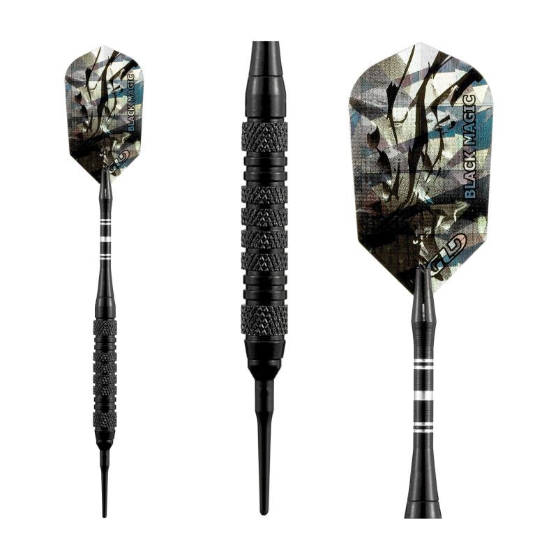 Viper Black Magic Soft Tip Darts 6 Knurled Rings 18 Grams Soft-Tip Darts Viper 