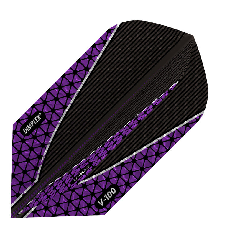 Viper Dimplex Dart Flights Slim Metallic Purple V-100 Series