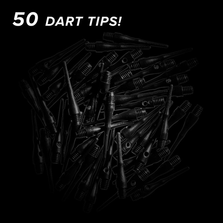 Viper Tufflex Tips III 2BA Black 50Ct Soft Dart Tips