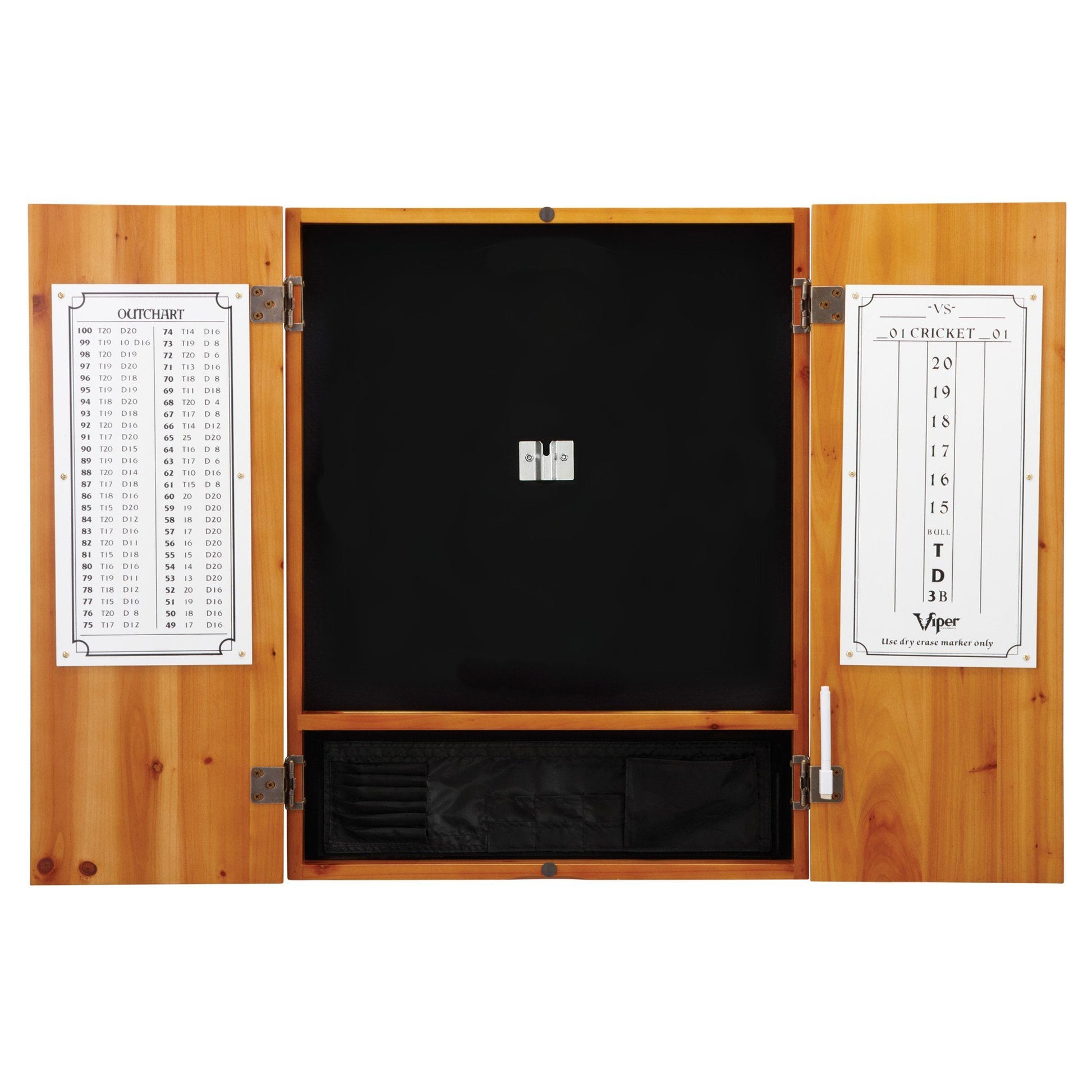 [REFURBISHED] Viper Metropolitan Oak Steel Tip Dartboard Cabinet Refurbished GLD Products