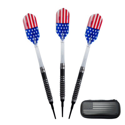 Limited Edition Viper Patriot 80% Tungsten Soft Tip Darts 20 Grams with USA Case