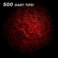 Viper Tufflex Tips II 2BA Red 500Ct Soft Dart Tips