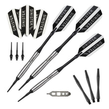 Load image into Gallery viewer, Viper Sinister Tungsten Darts Soft Tip Darts Tapered Barrel 18 Grams and Casemaster Deluxe Pink Nylon Case Soft-Tip Darts Viper 
