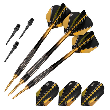 Viper Black Flux 90% Tungsten Steel or Soft Tip Conversion Darts Gold 20 Grams