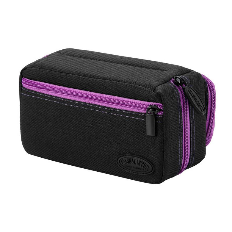 Casemaster Plazma Pro Dart Case Black with Amethyst Zipper and Phone Pocket Dart Cases Casemaster 