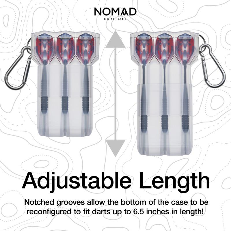 Casemaster Nomad Adjustable Dart Case Clear Dart Cases Casemaster 