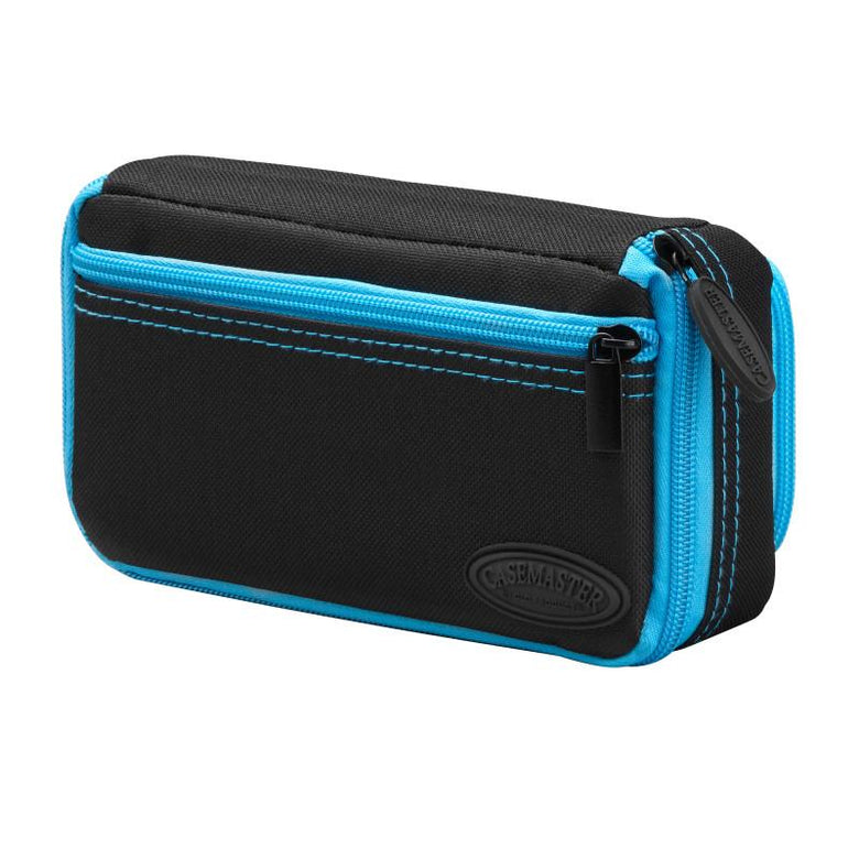 Casemaster Plazma Plus Dart Case Black with Blue Trim and Phone Pocket Dart Cases Casemaster 