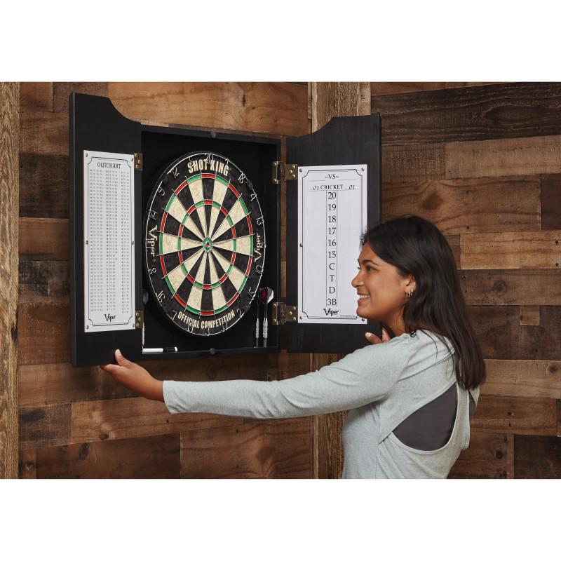 Viper Hudson Dartboard Cabinet Black Dartboard Cabinets Viper 