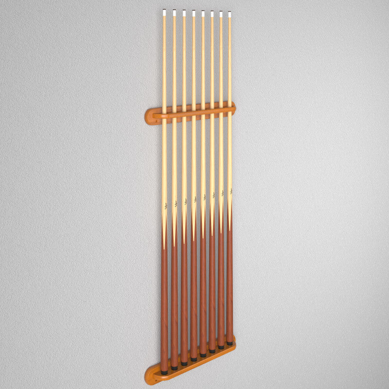 Viper Traditional Oak 8 Cue Wall Cue Rack