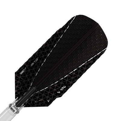 Viper Dimplex Dart Flights Slim Metallic Black V-100 Series