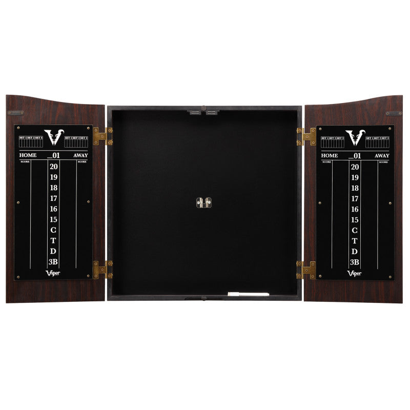 Viper Vault Dartboard Cabinet with Shot King Sisal Dartboard