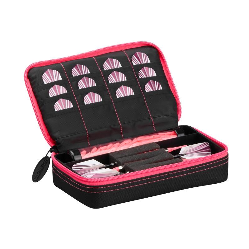 Casemaster Plazma Dart Case Black with Pink Trim Dart Cases Casemaster 