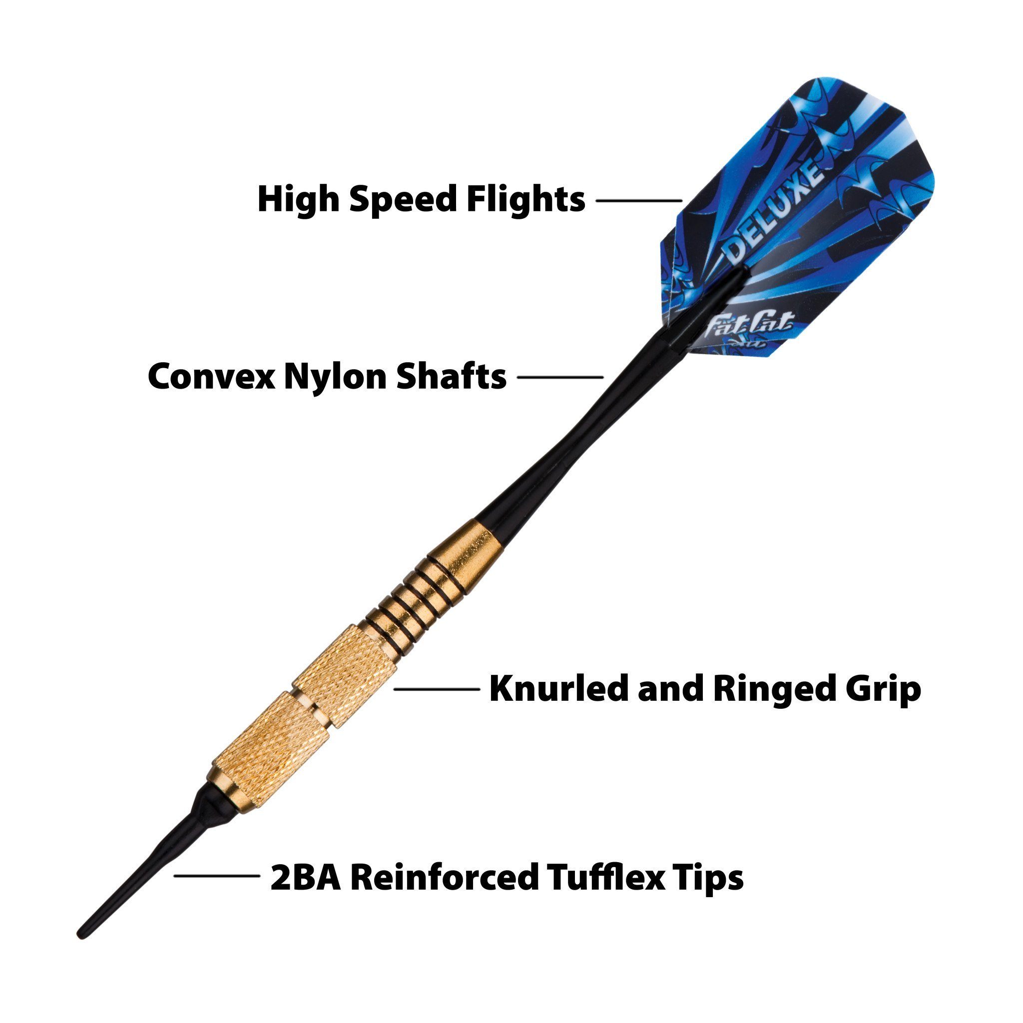 [REFURBISHED] Fat Cat Deluxe Soft Tip Darts 16 Grams Refurbished Refurbished GLD Products 