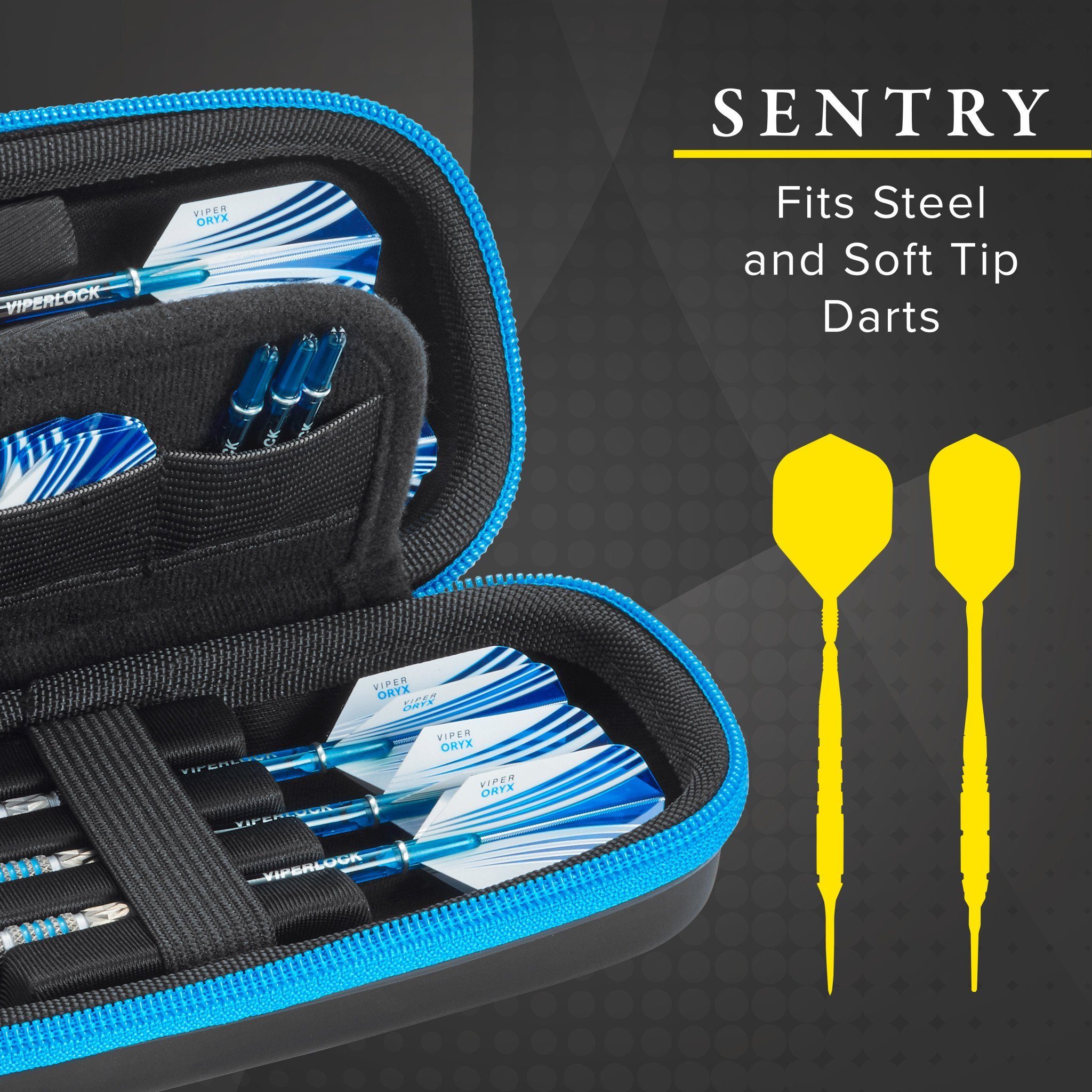 [REFURBISHED] Casemaster Sentry Dart Case with Blue Zipper Refurbished Refurbished GLD Products 