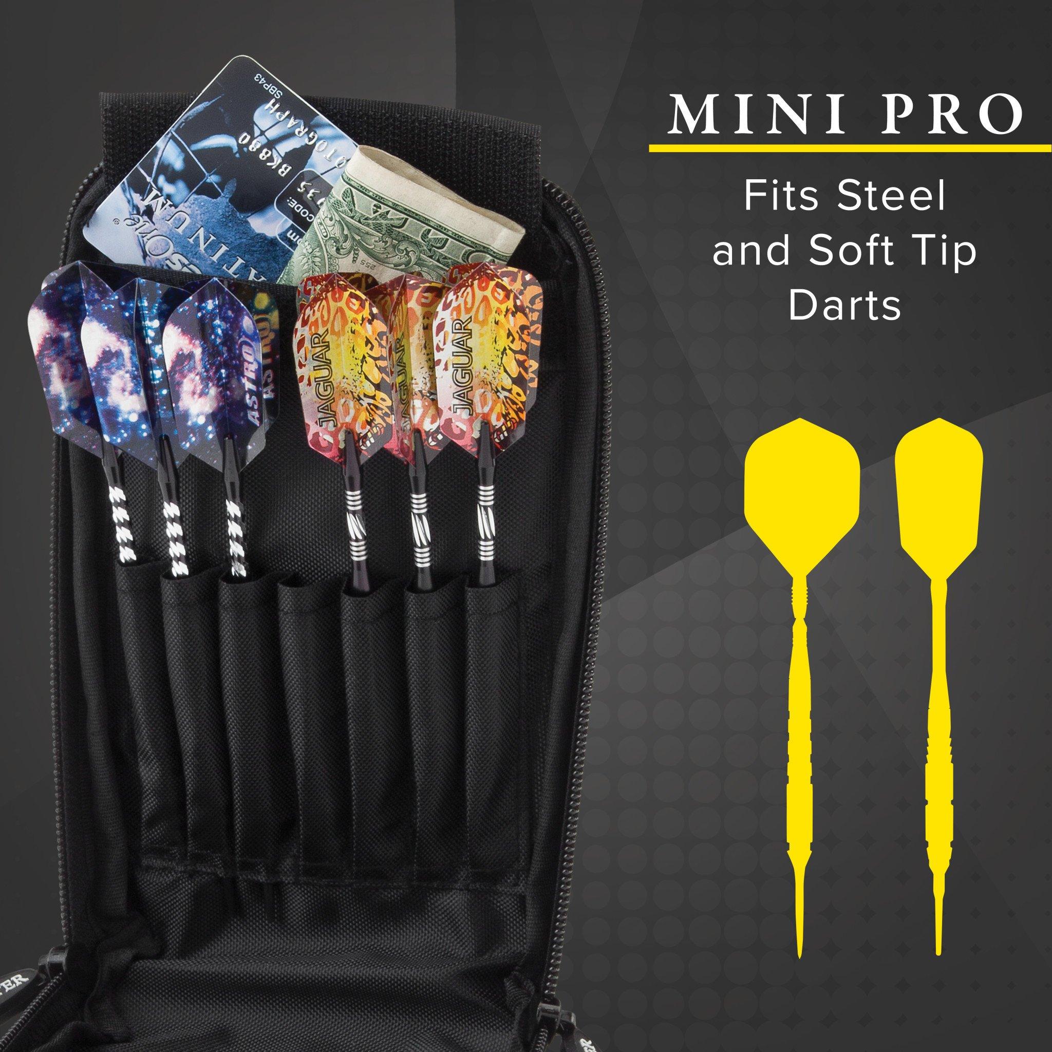 [REFURBISHED] Casemaster Mini Pro Black Leather Dart Case Refurbished Refurbished GLD Products 