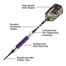 Load image into Gallery viewer, Viper Sure Grip Soft Tip Darts Purple 16 Grams
