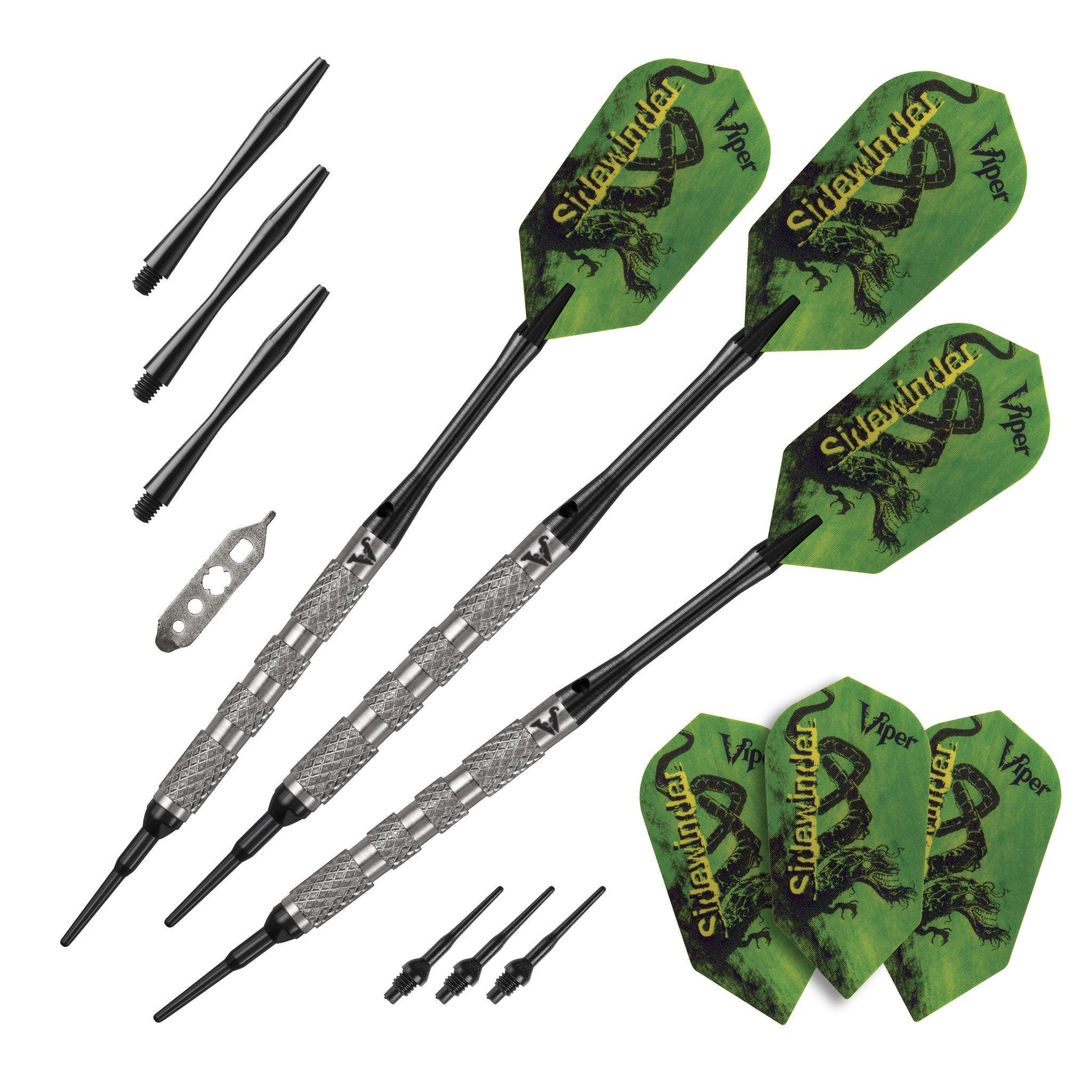[REFURBISHED] Viper Sidewinder Darts 80% Tungsten Soft Tip Darts Knurled Barrel 18 Grams Refurbished Refurbished GLD Products 