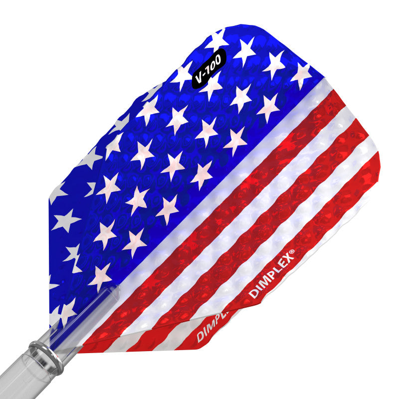 Viper Dimplex Dart Flights Standard American Flag Metallic Vertical