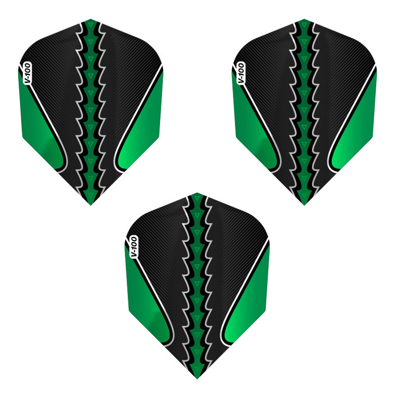 Viper Black Flux Dart Flights Standard Green