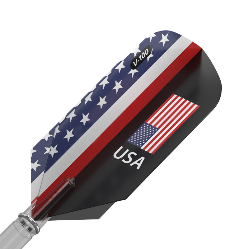 V-100 Dart Flights Slim American Flag USA