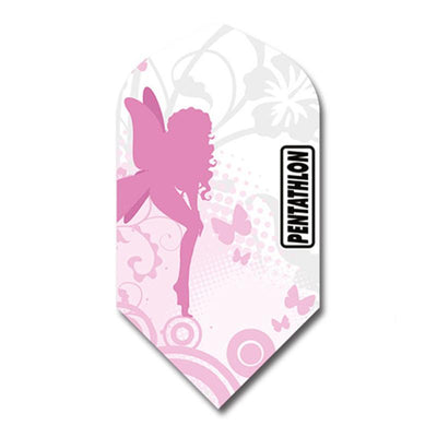 Pentathlon Slim Pink/White Design Flights Dart Flights Viper 