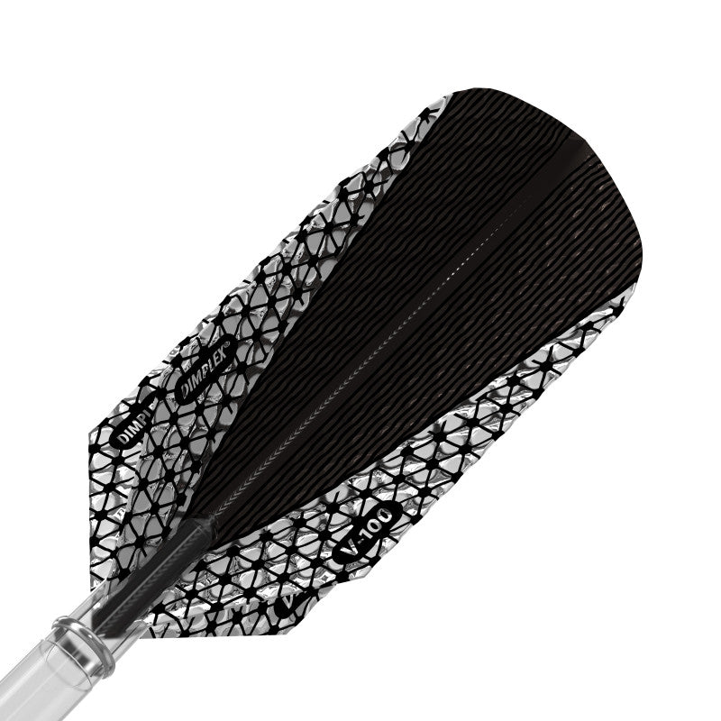 Viper Dimplex Dart Flights Slim Metallic Silver V-100 Series