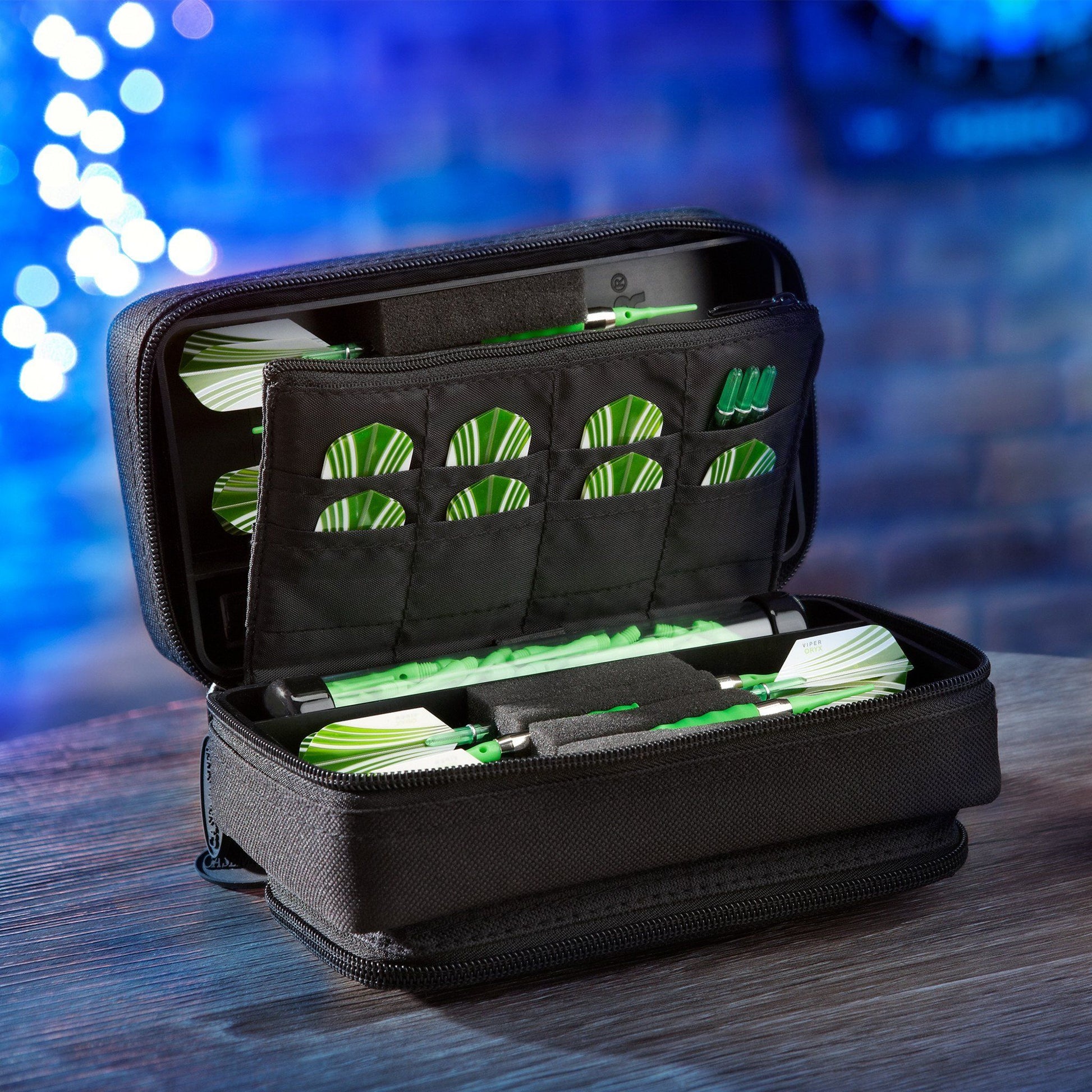 [REFURBISHED] Casemaster Plazma Pro Dart Case with Black Zipper and Phone Pocket Refurbished Refurbished GLD Products 