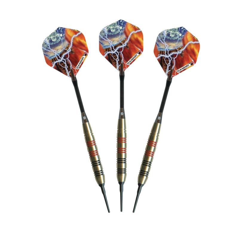 Elkadart Storm Soft Tip Black and Red Rings 18 Grams Soft-Tip Darts Elkadart 