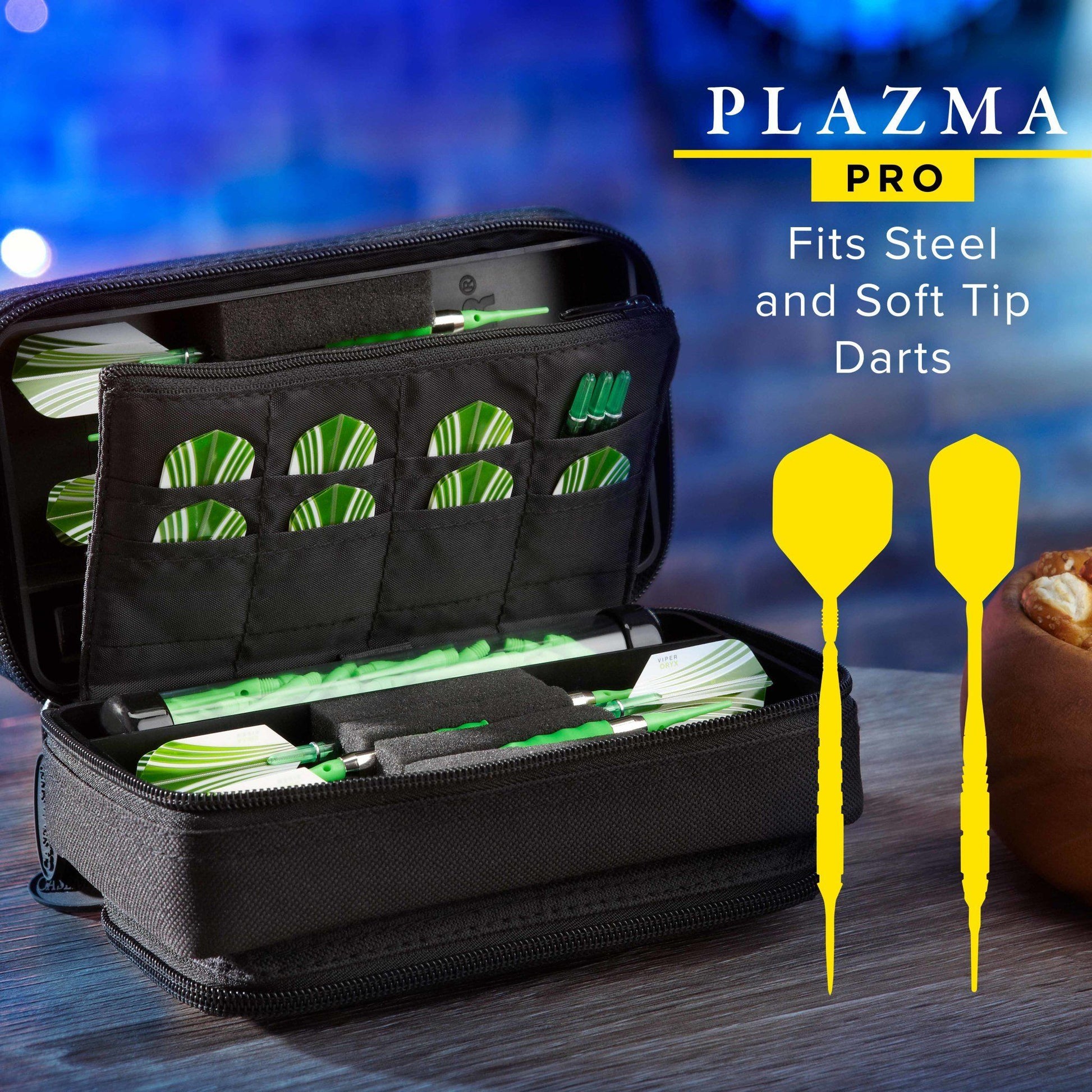 [REFURBISHED] Casemaster Plazma Pro Dart Case with Black Zipper and Phone Pocket Refurbished Refurbished GLD Products 