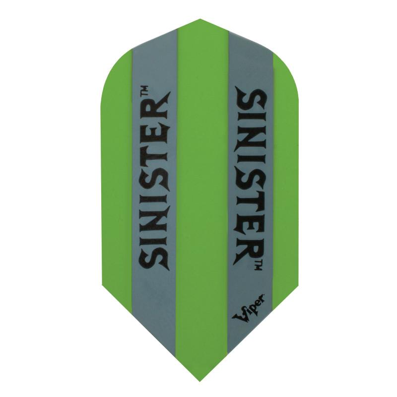 V-100 Sinister Flights Slim Opaque Green Dart Flights Viper 