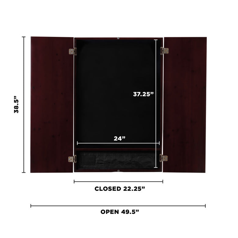 Viper Metropolitan Mahogany Soft Tip Dartboard Cabinet