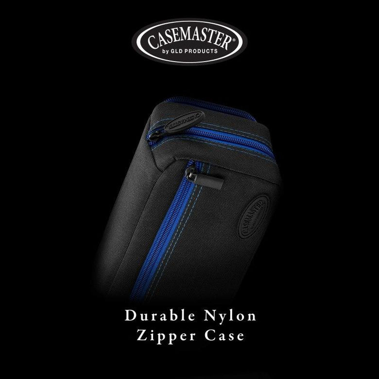 Casemaster Plazma Pro Dart Case Black with Sapphire Zipper and Phone Pocket Dart Cases Casemaster 