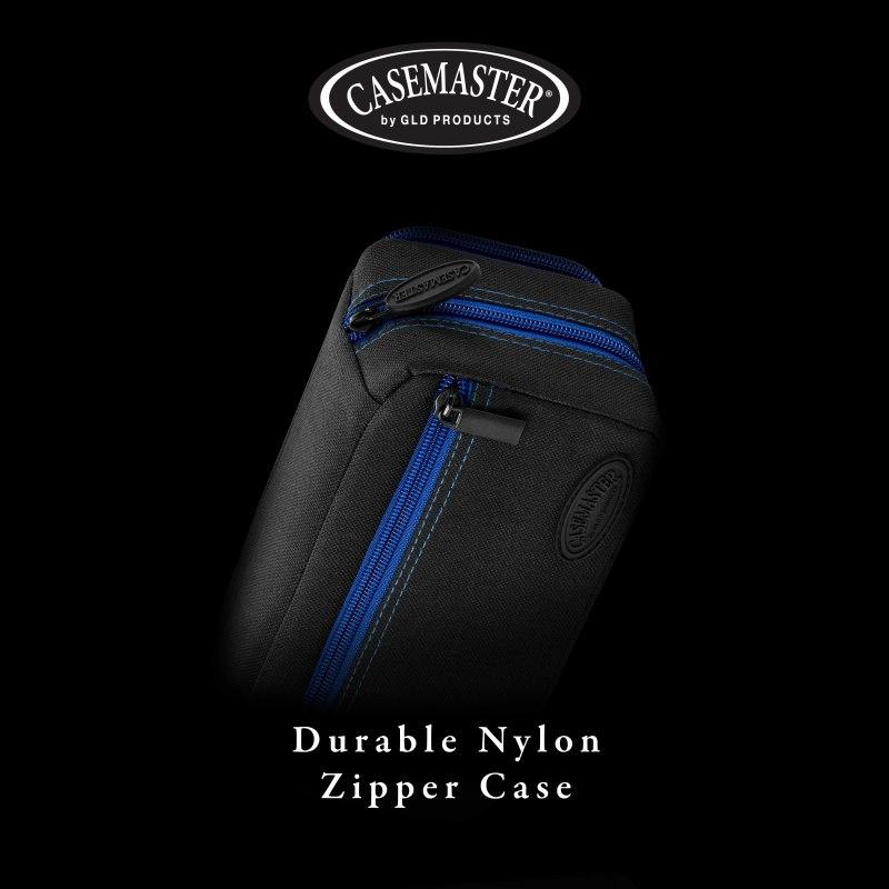 Casemaster Plazma Pro Dart Case Black with Sapphire Zipper and Phone Pocket Dart Cases Casemaster 