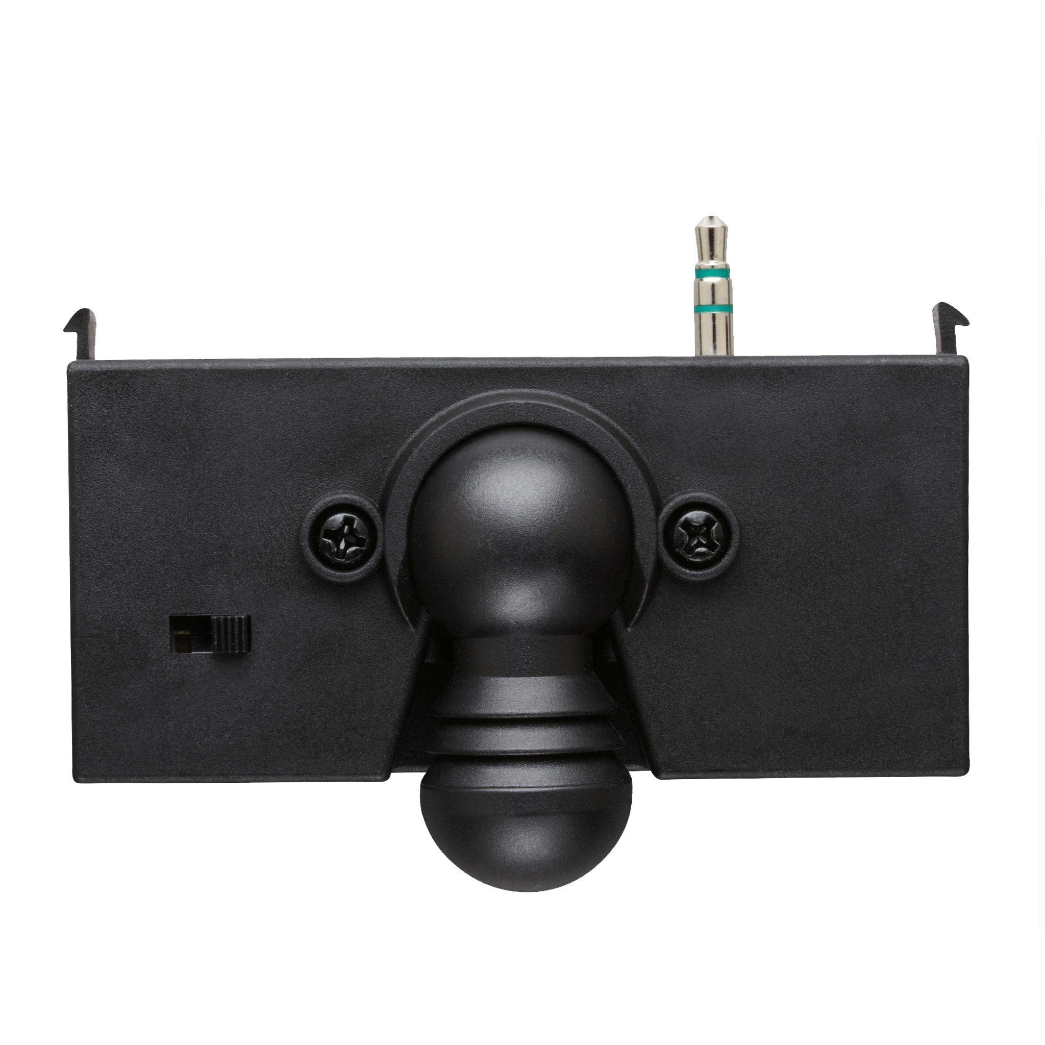 Black dart line scorer with spherical ball center and mounting brackets