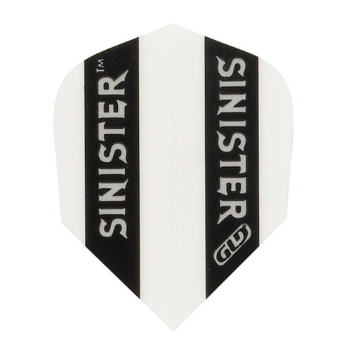 V-100 Sinister Flights Standard Black/White Dart Flights Viper 