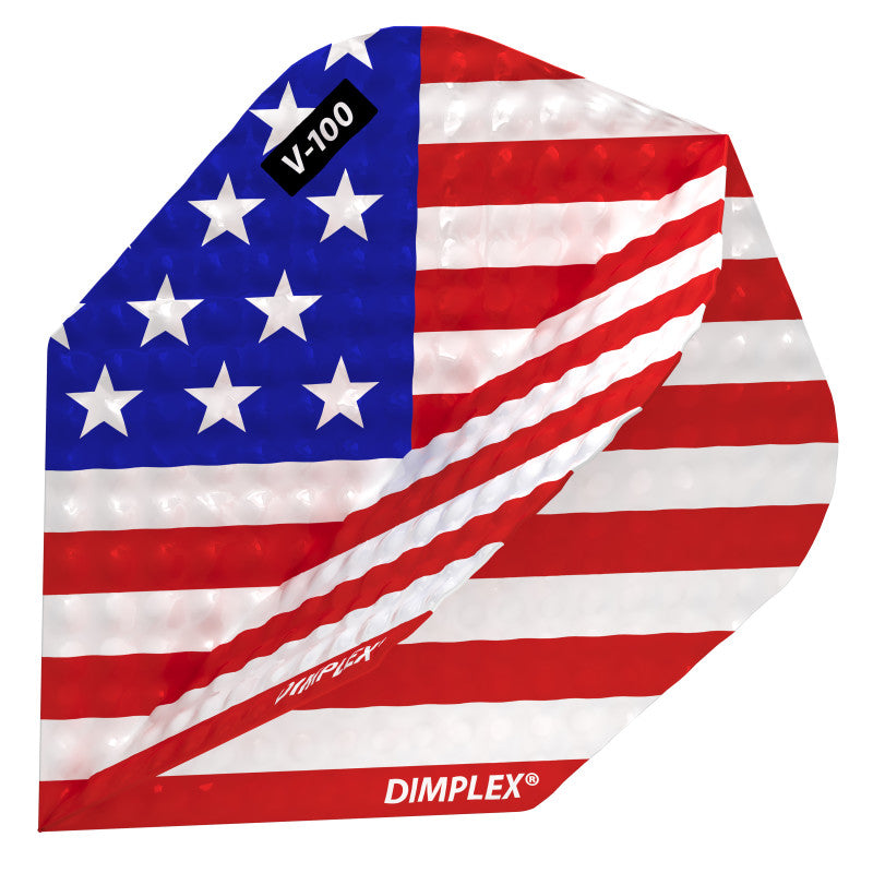 Viper Dimplex Dart Flights Standard American Flag Angled