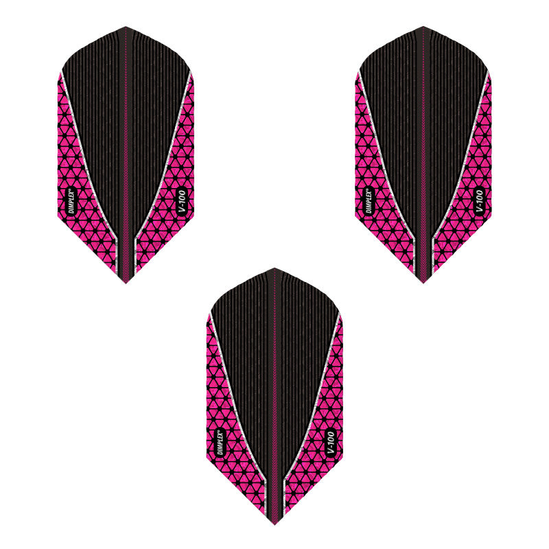 Viper Dimplex Dart Flights Slim Metallic Pink V-100 Series – GLD