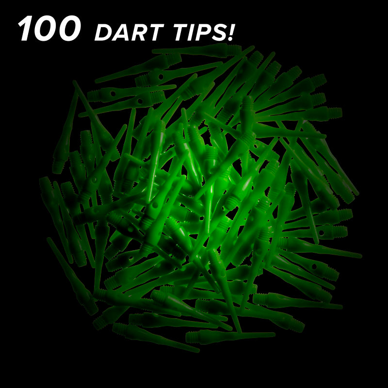 Viper Tufflex Tips III 2BA Neon Green 100Ct Soft Dart Tips