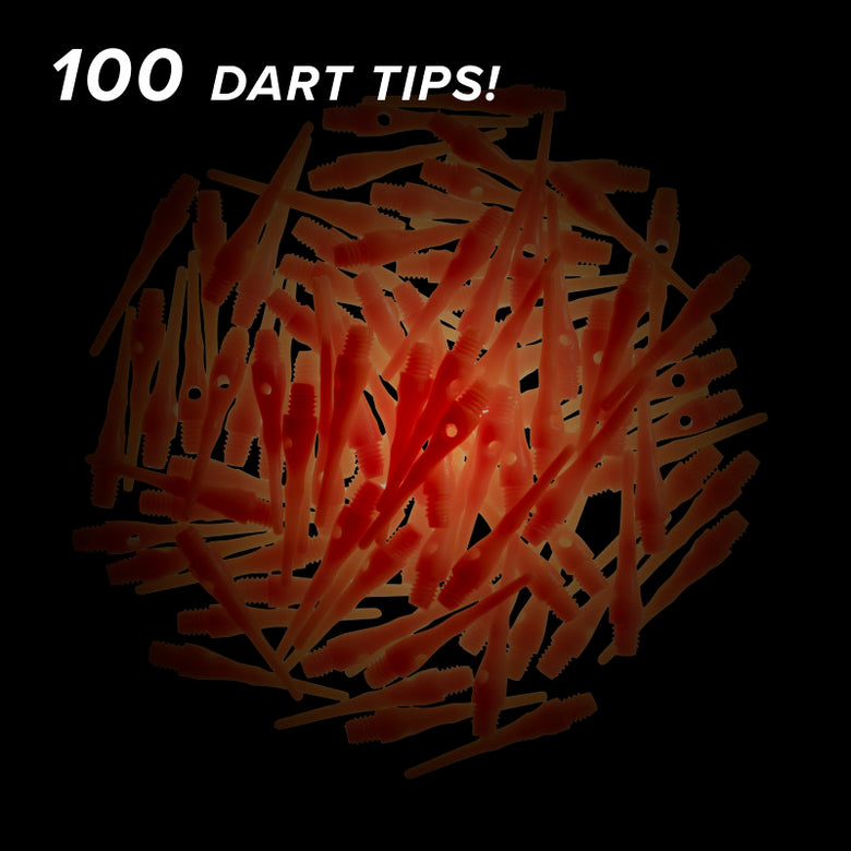 Viper Tufflex Tips III 2BA Neon Orange 100Ct Soft Dart Tips