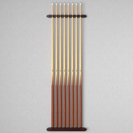 Fat Cat Mahogany 8 Cue 2-Piece Wall Cue Rack