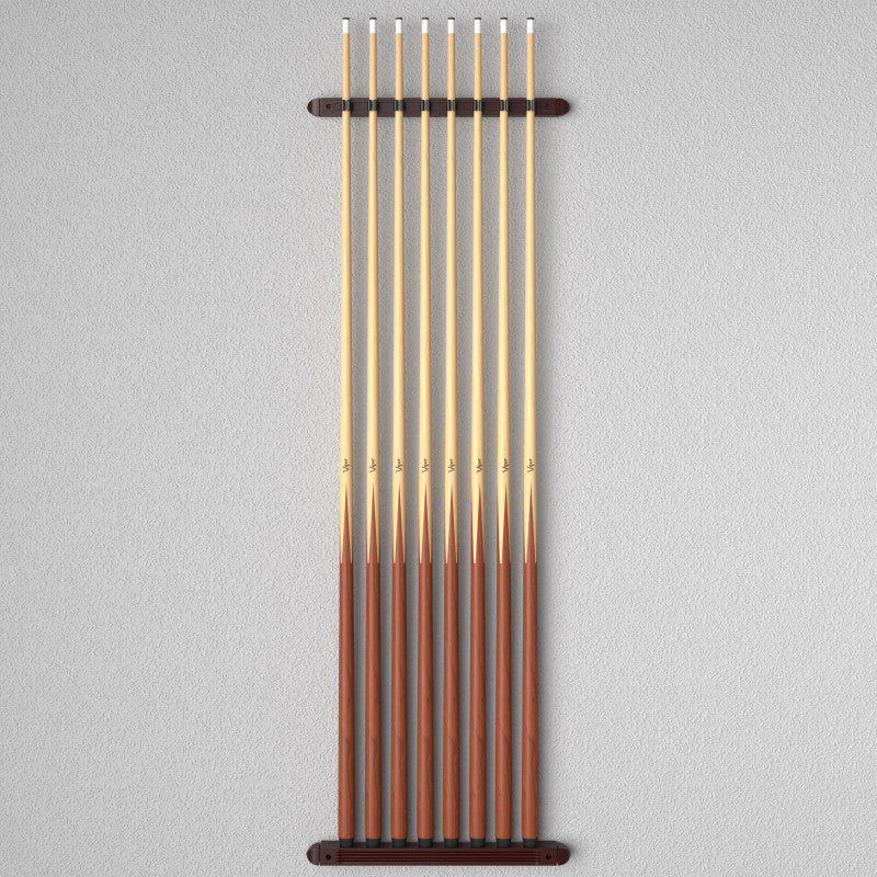 Fat Cat Mahogany 8 Cue 2-Piece Wall Cue Rack