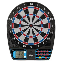 Load image into Gallery viewer, Viper 787 Electronic Dartboard, Metropolitan Mahogany Cabinet &amp; Shadow Buster Dartboard Lights Darts Viper 
