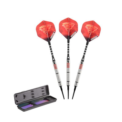 Elkadart Tornado 90% Tungsten Soft Tip Dart Set 4 Red and 2 Black Rings Soft-Tip Darts Elkadart 