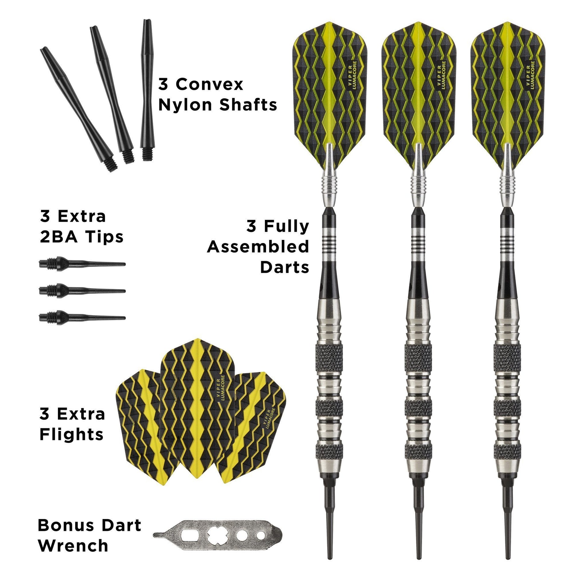 [REFURBISHED] Viper The Freak Darts Soft Tip Darts Knurled and Shark Fin Barrel Refurbished Refurbished GLD Products 