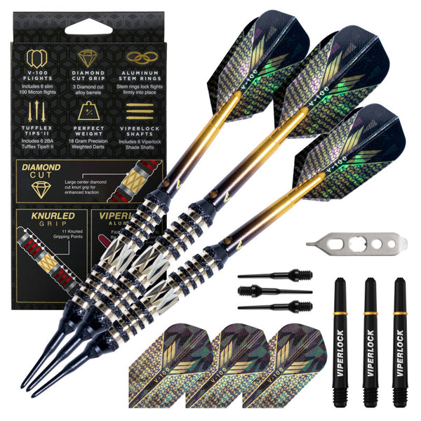 Viper Wizard Gold and Black Soft Tip Darts 20g