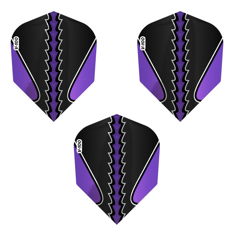 Viper Black Flux Dart Flights Standard Purple