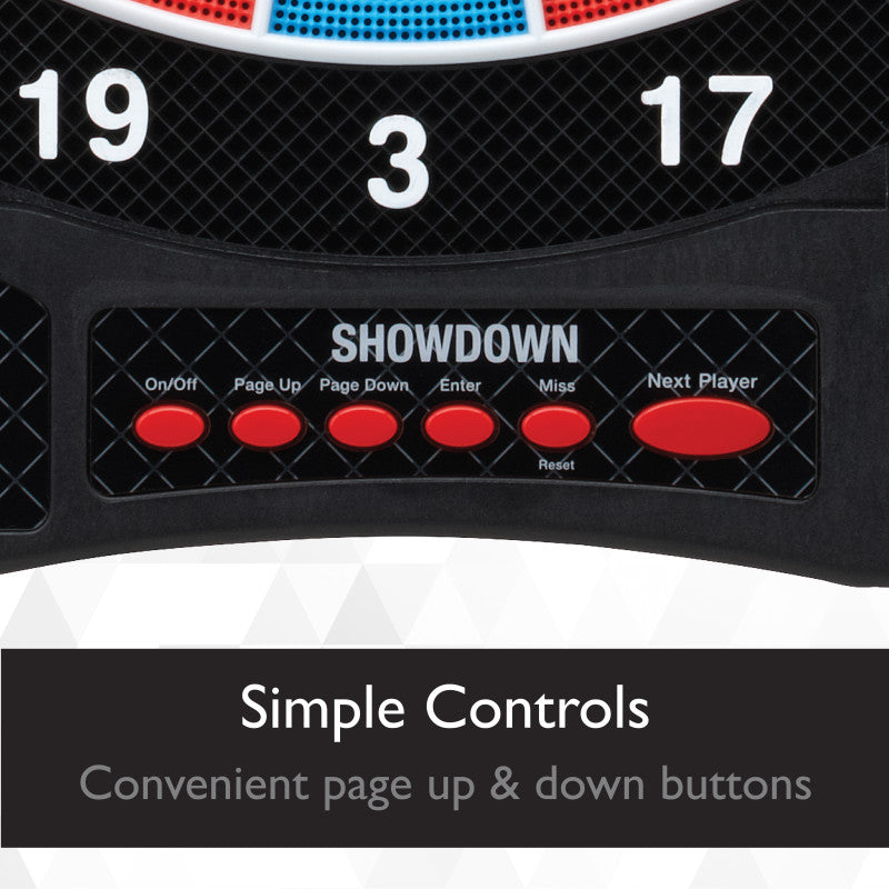 Viper Showdown Electronic Dartboard, 15.5" Regulation Target